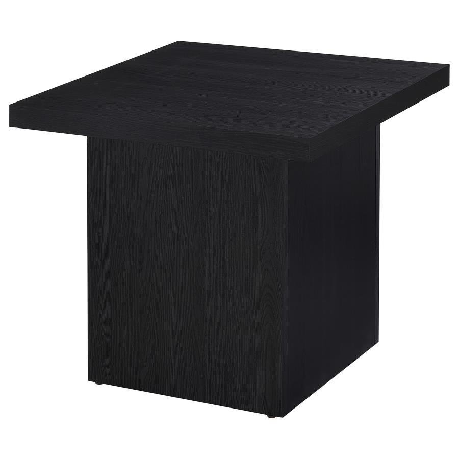 Max - Square Engineered Laminate End Side Table - Black Coaster Fine Furniture