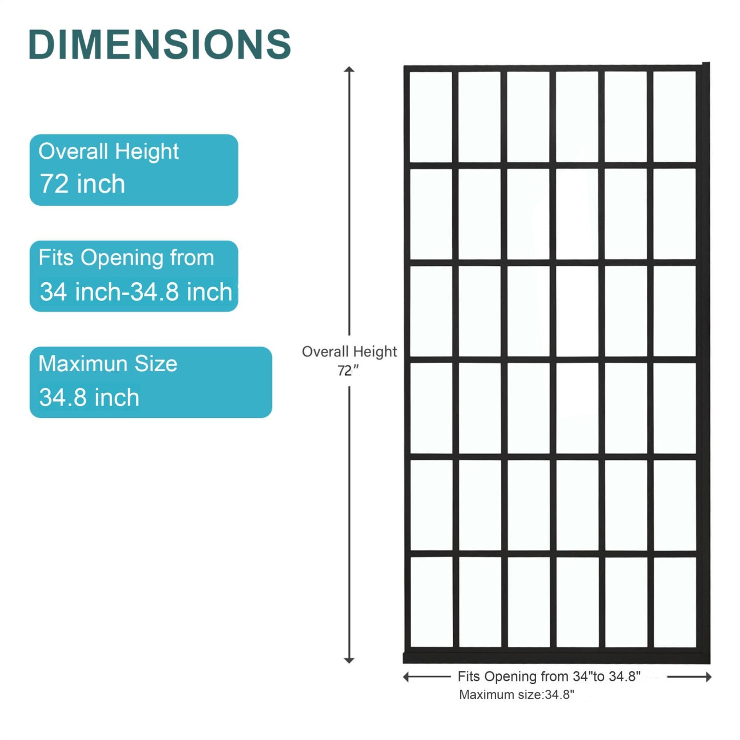 Frameless Fixed Shower Door, Open Entry Design Daily Nest