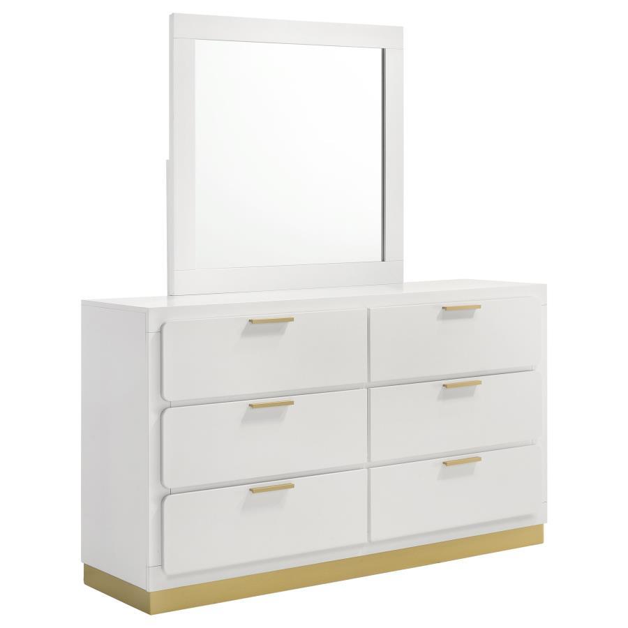 Caraway - 6-Drawer Bedroom Dresser With Mirror Coaster Fine Furniture