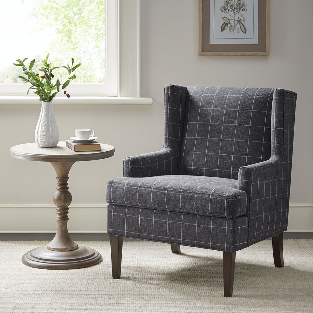 Decker - Accent Chair - Charcoal Martha Stewart