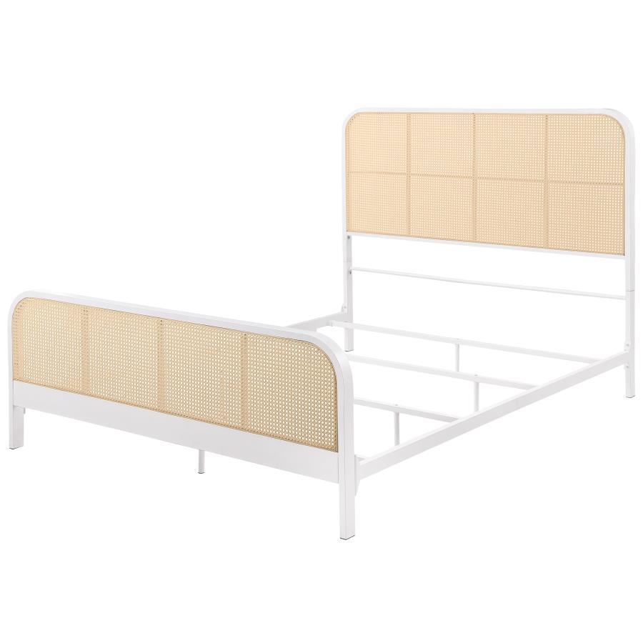 Lanewood - Open Cane Rattan Metal Bed Coaster Fine Furniture