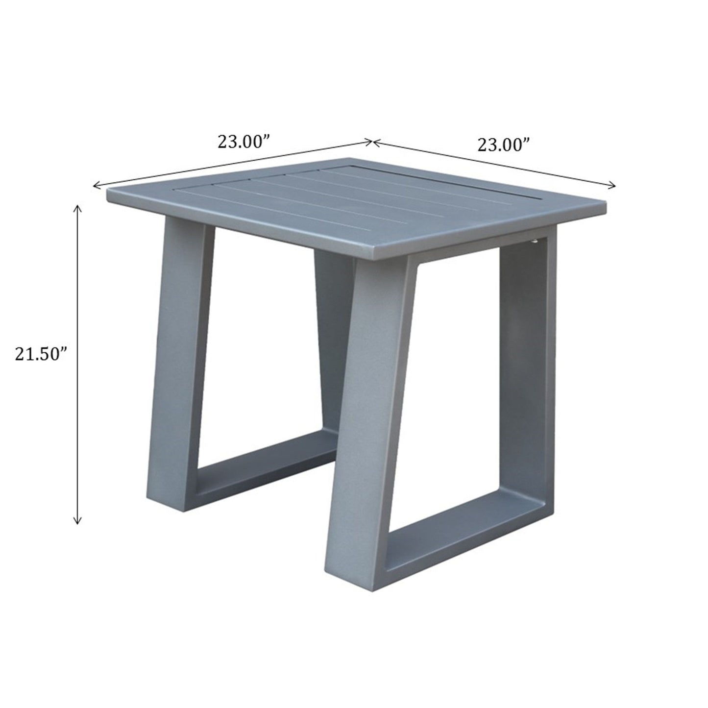 Traditional Style Outdoor Square End Table Home Essentials