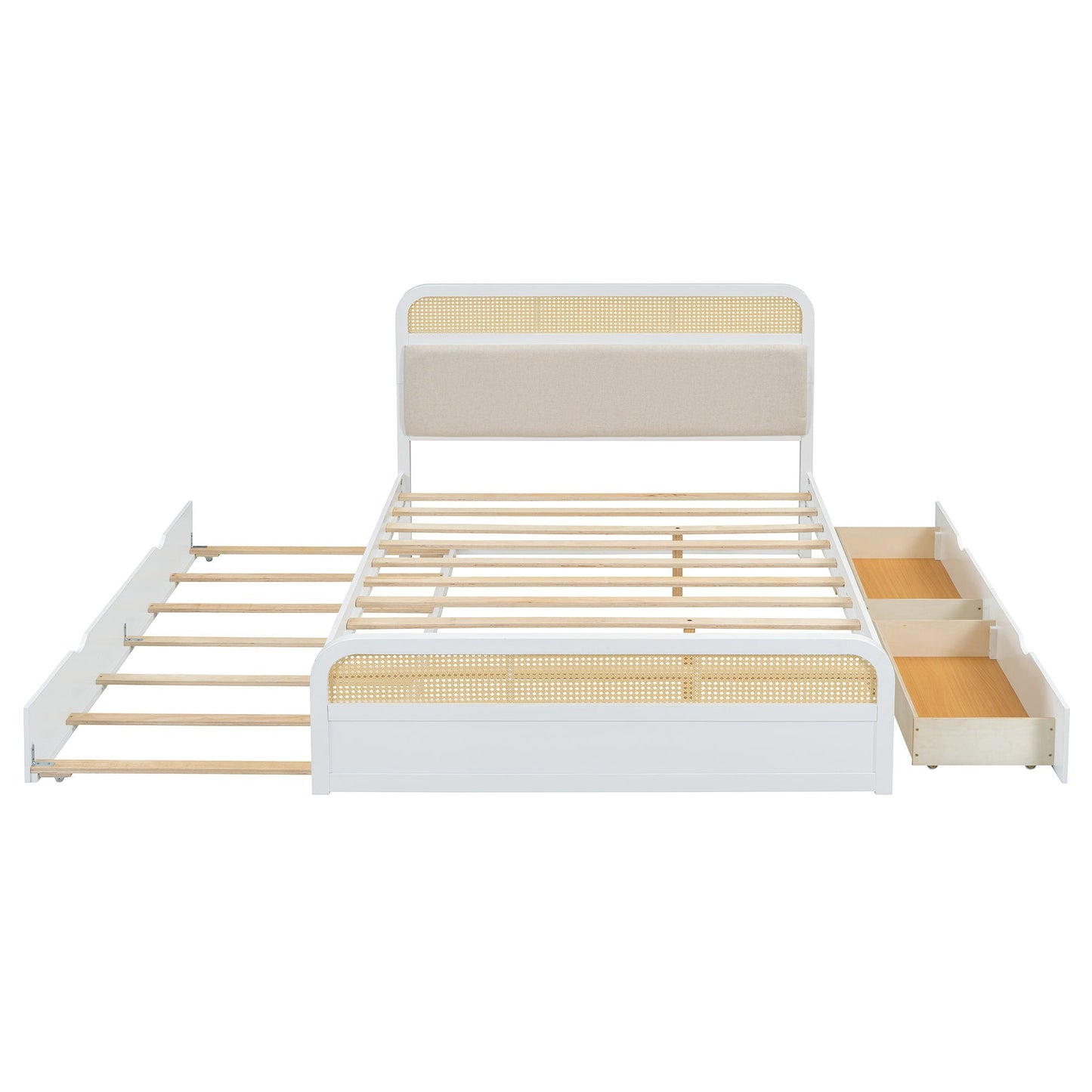 Platform Bed With Trundle And 2 Drawers Timeless Haven