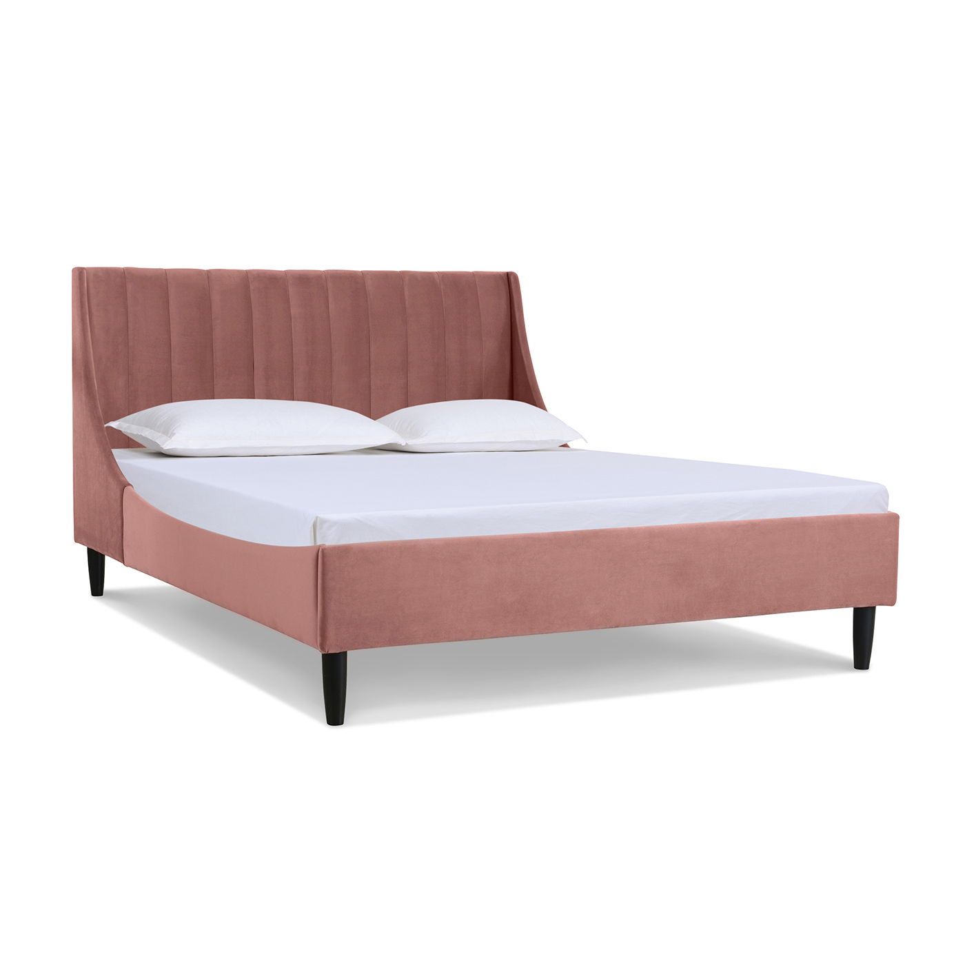 Aspen - Vertical Tufted Modern Headboard Platform Bed Set Jennifer Taylor Home