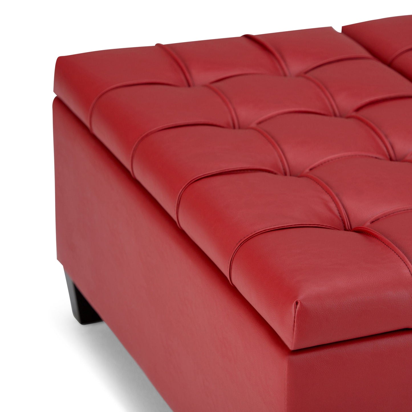 Harrison - Upholstered Coffee Table Storage Ottoman Simpli-Home