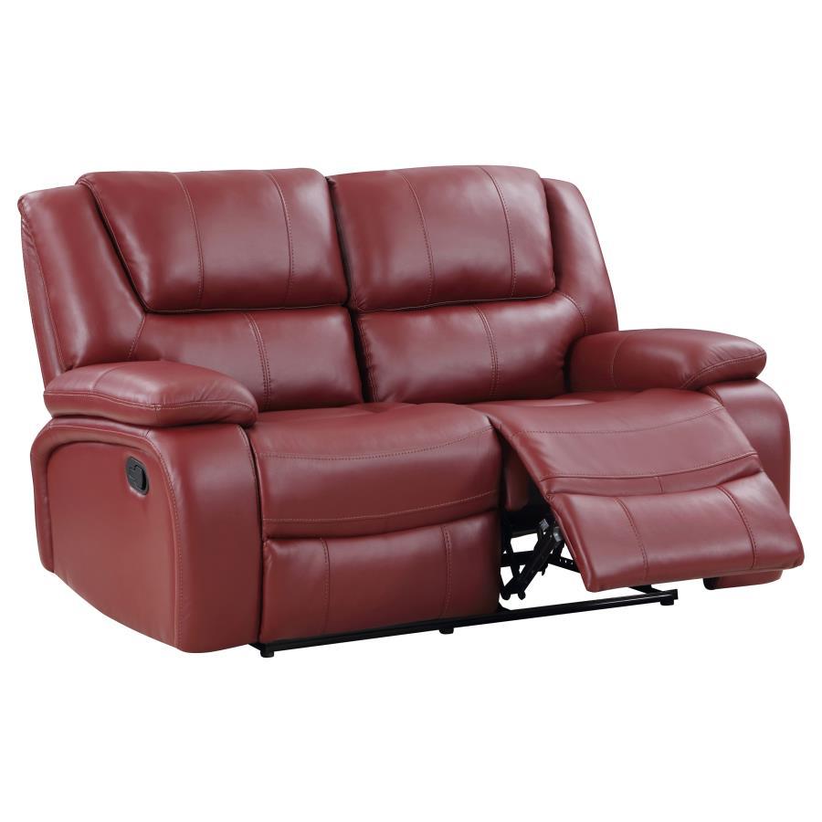 Camila - Upholstered Motion Reclining Loveseat Coaster Fine Furniture