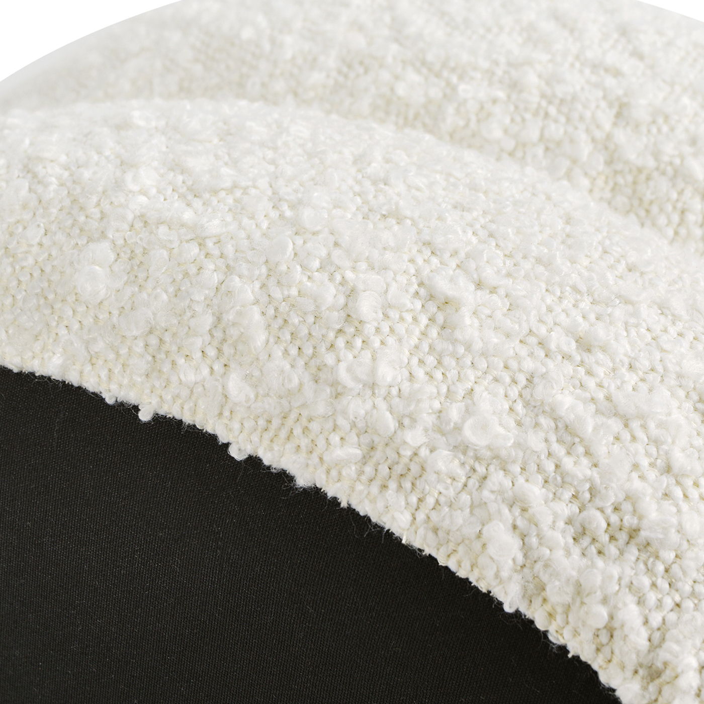 Homary - Floor Cushion Footrest Ottoman - Ivory White Jennifer Taylor Home