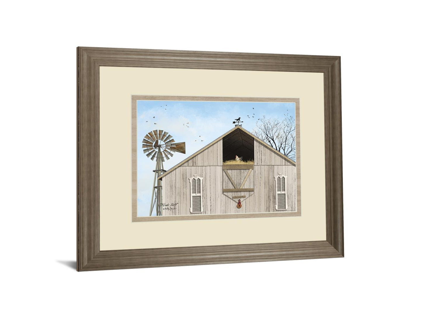 Winds Aloft By Billy Jacobs - Framed Print Wall Art - Beige Classy Art
