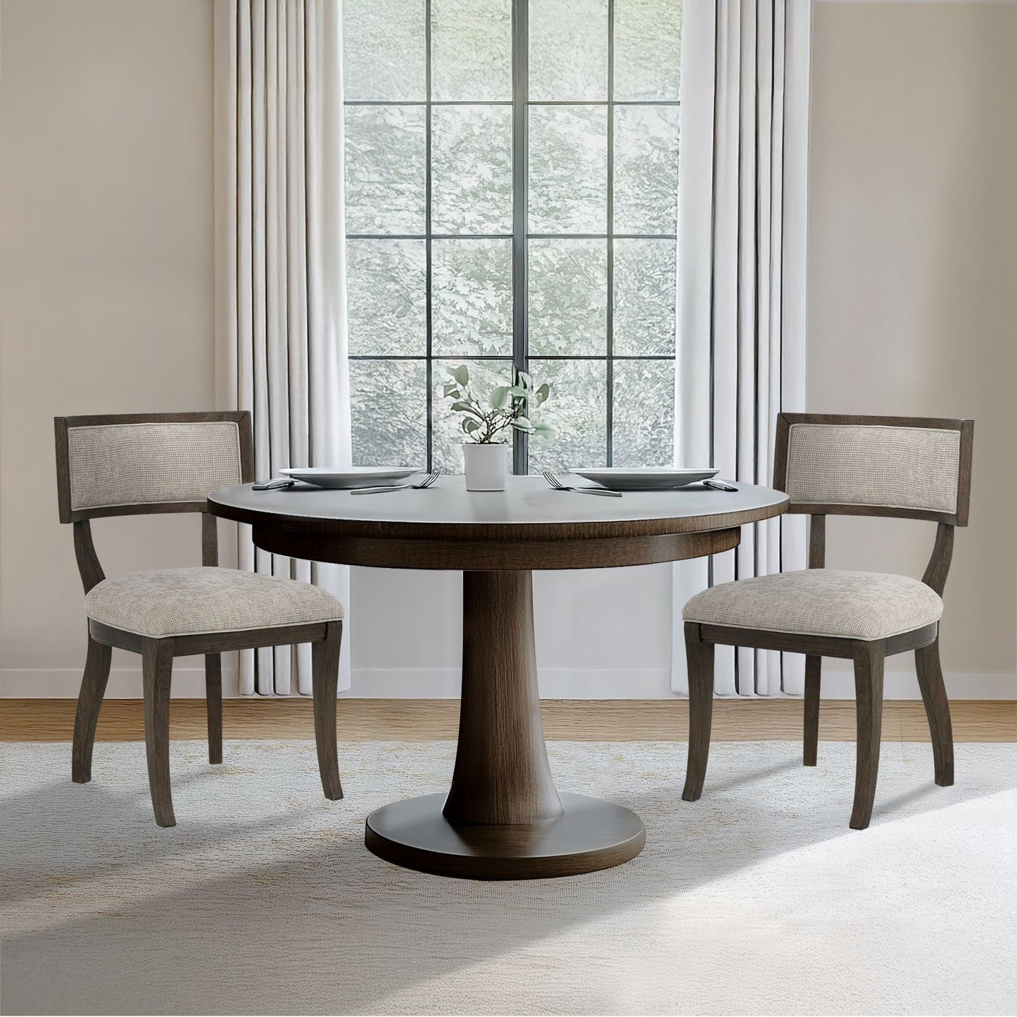 Marie - Dining Chair (Set of 2) - Beige/Brown Madison Park Signature