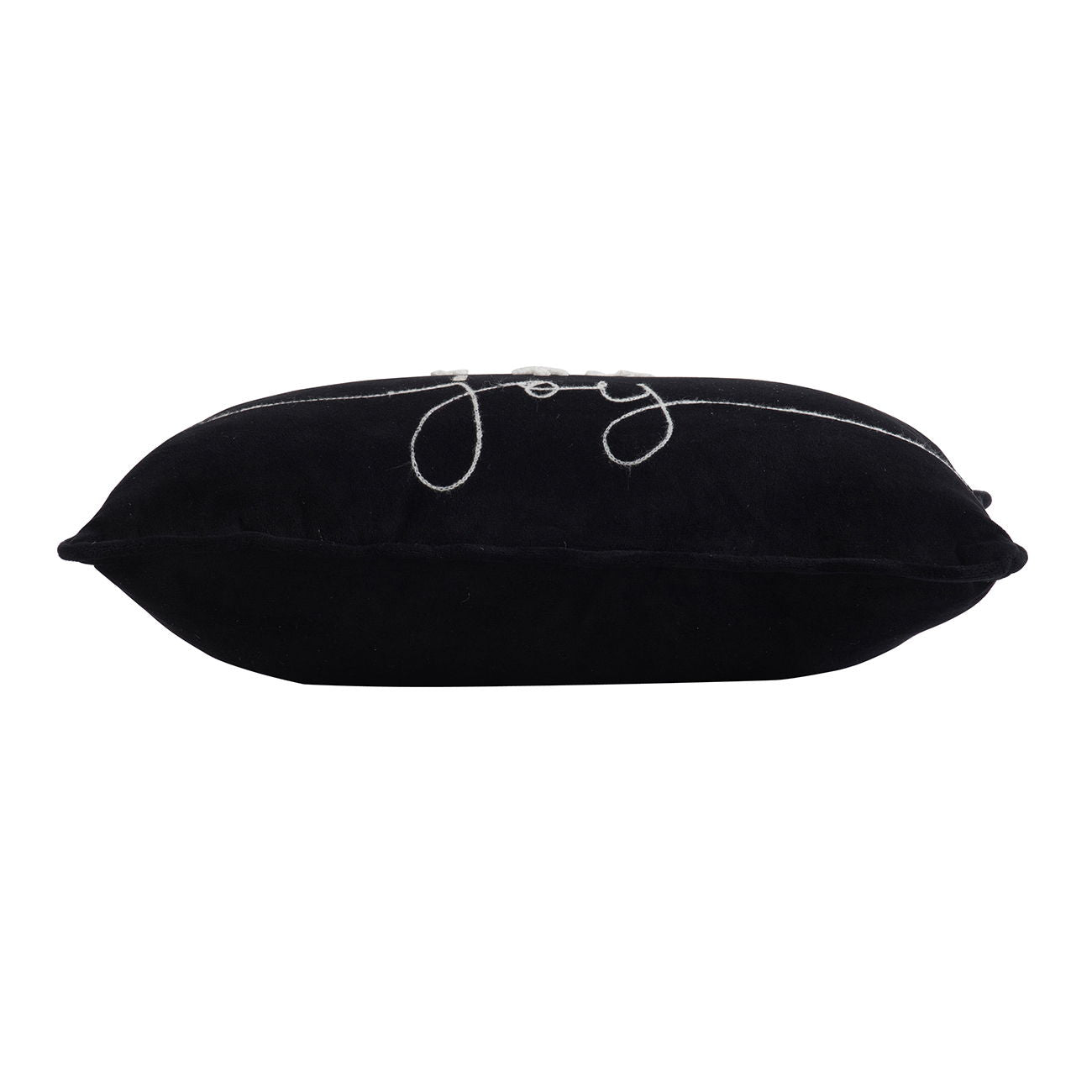 Velvet Pillow With Embroidered Joy And Frosty Snowflake, For Christmas Halloween Holiday Decor (Set of 2) Daily Nest