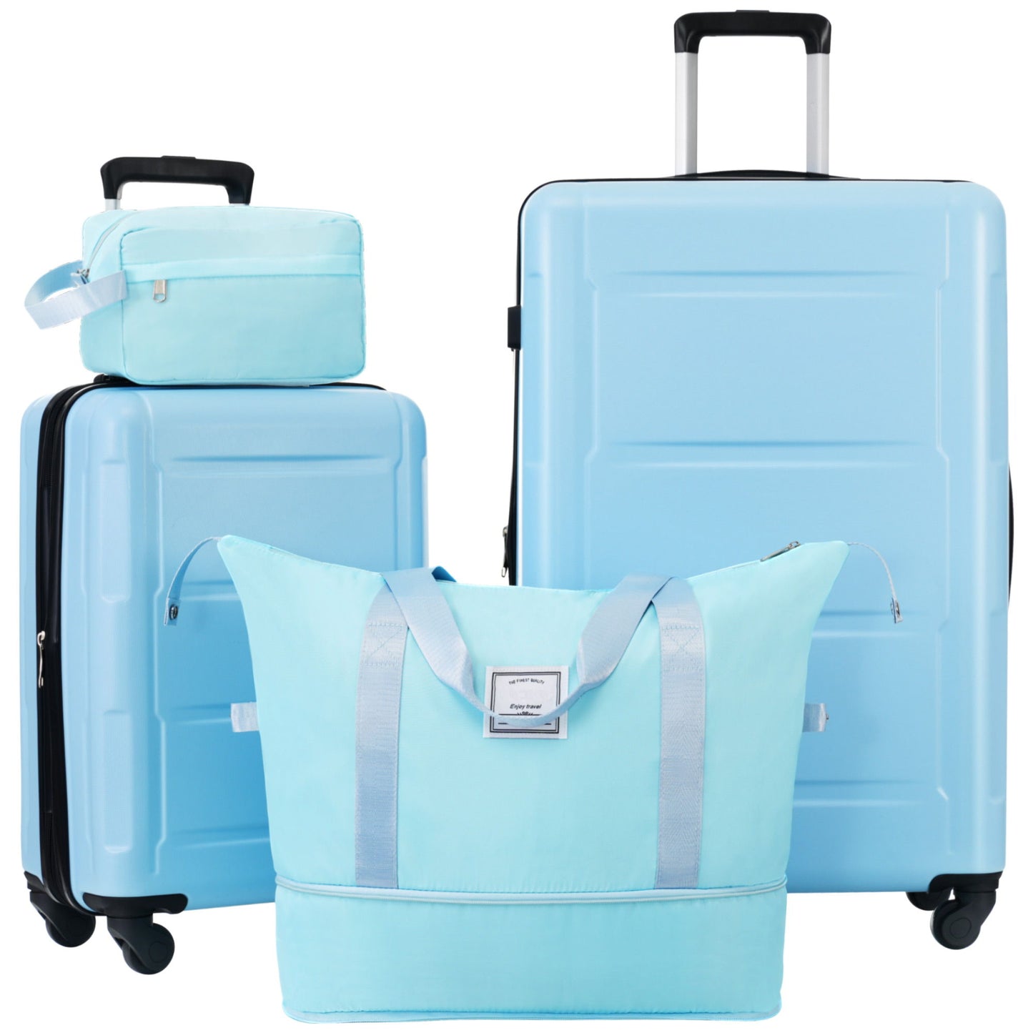 2 Piece Luggage Set With Bags Expanable Spinner Wheels ABS Lightweight Suitcase With Tsa Lock 20" / 28" Daily Nest