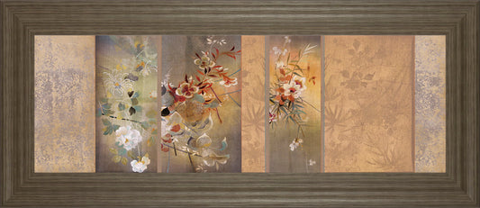 Tea Garden Il By Douglas - Framed Print Wall Art - Beige Classy Art