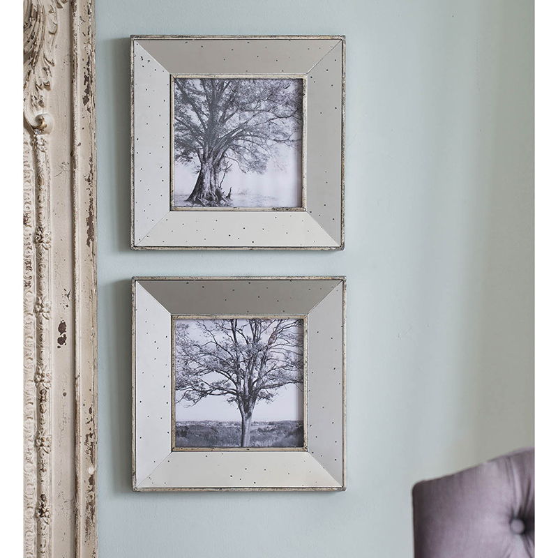 Vintage Reflective Picture Frames (Set of 2) - Silver Daily Nest