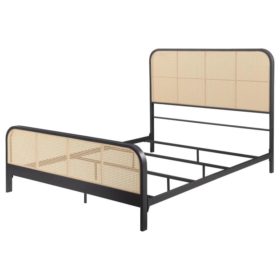 Lanewood - Open Cane Rattan Metal Bed Coaster Fine Furniture