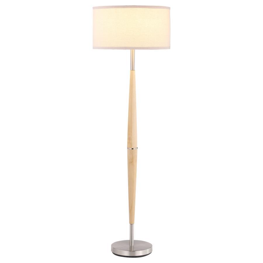 Flanary - Drum Shade Tapered Floor Lamp - Natural Coaster Fine Furniture