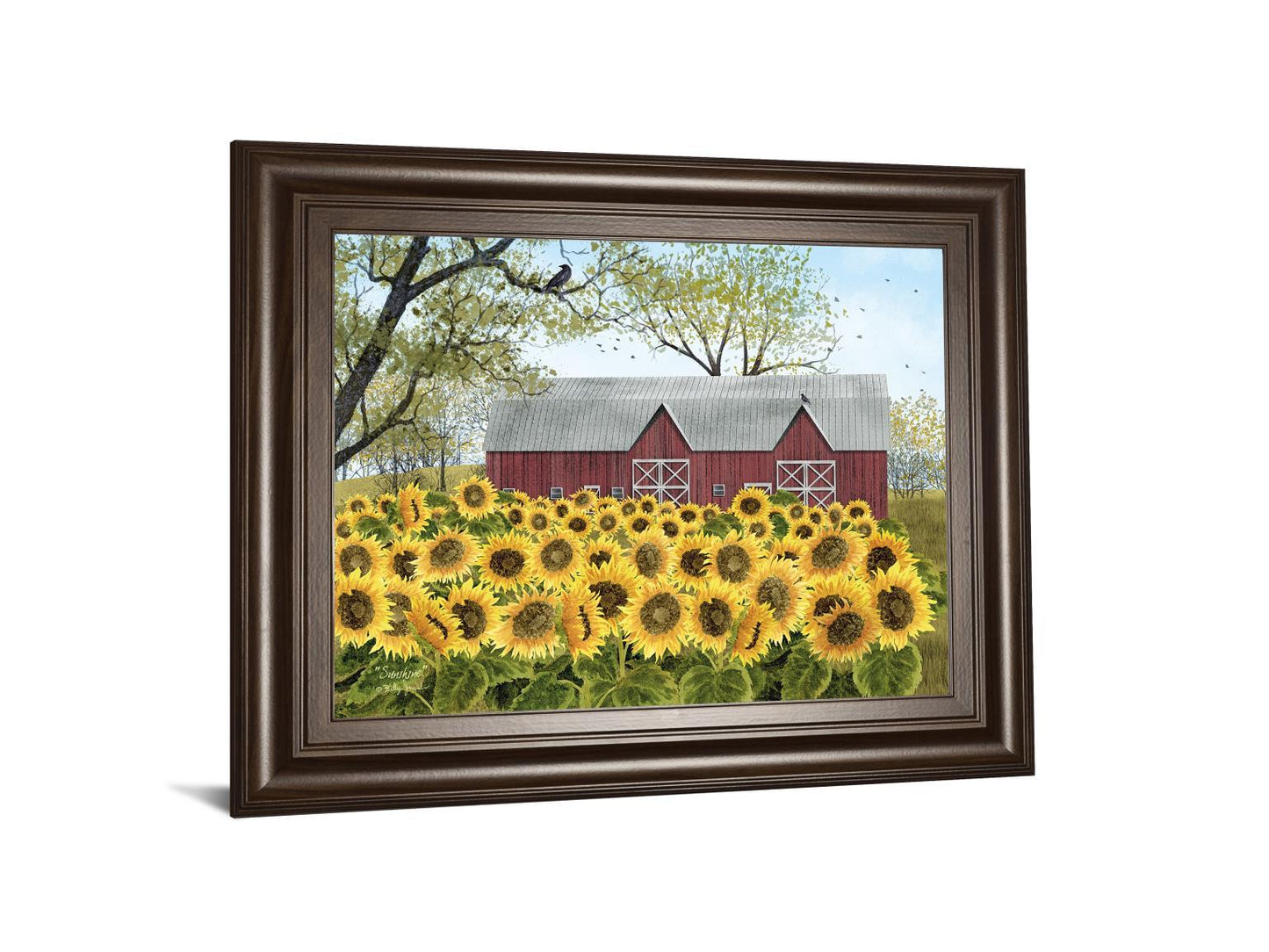 Sunshine By Billy Jacobs - Framed Print Wall Art - Yellow Classy Art