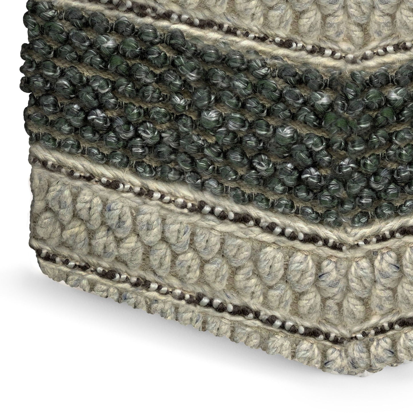 Grady - Handcrafted Square Pouf Simpli-Home