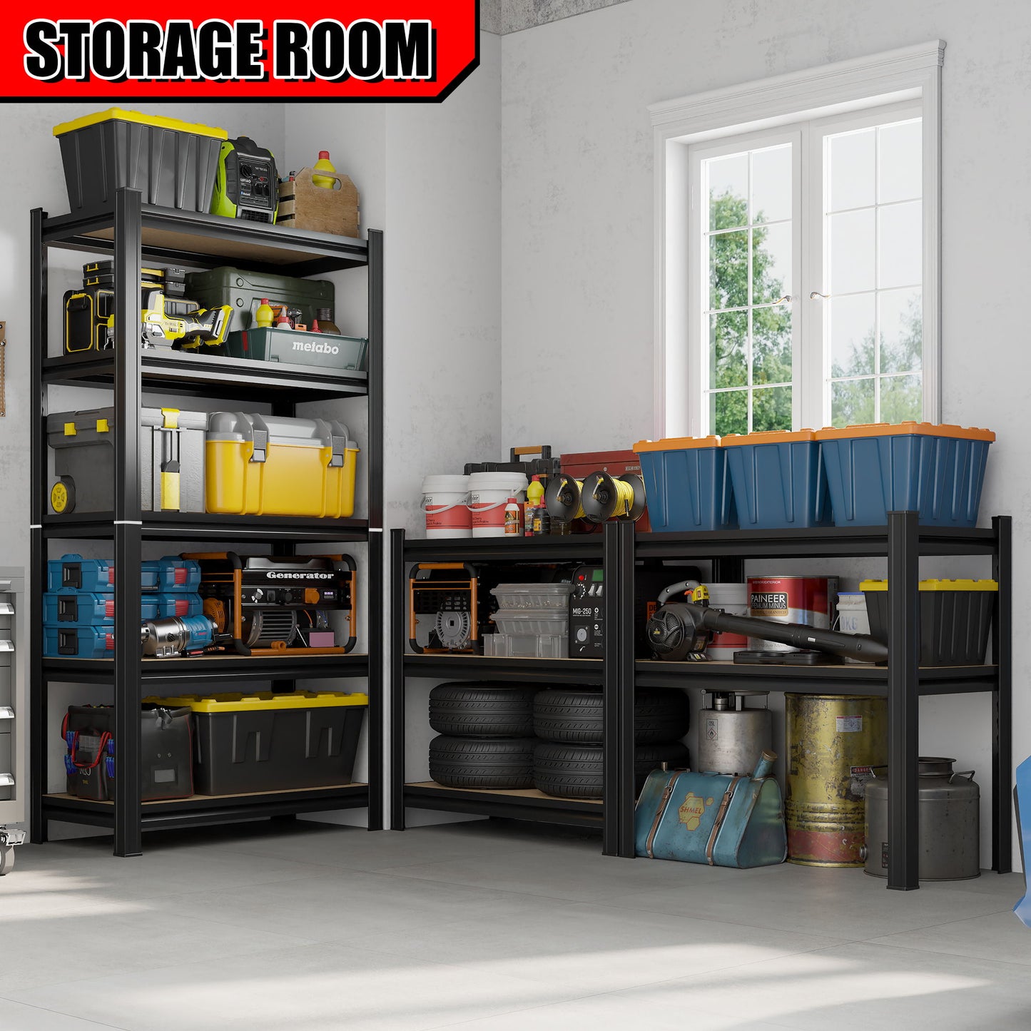 Adjustable Garage Shelf Daily Nest
