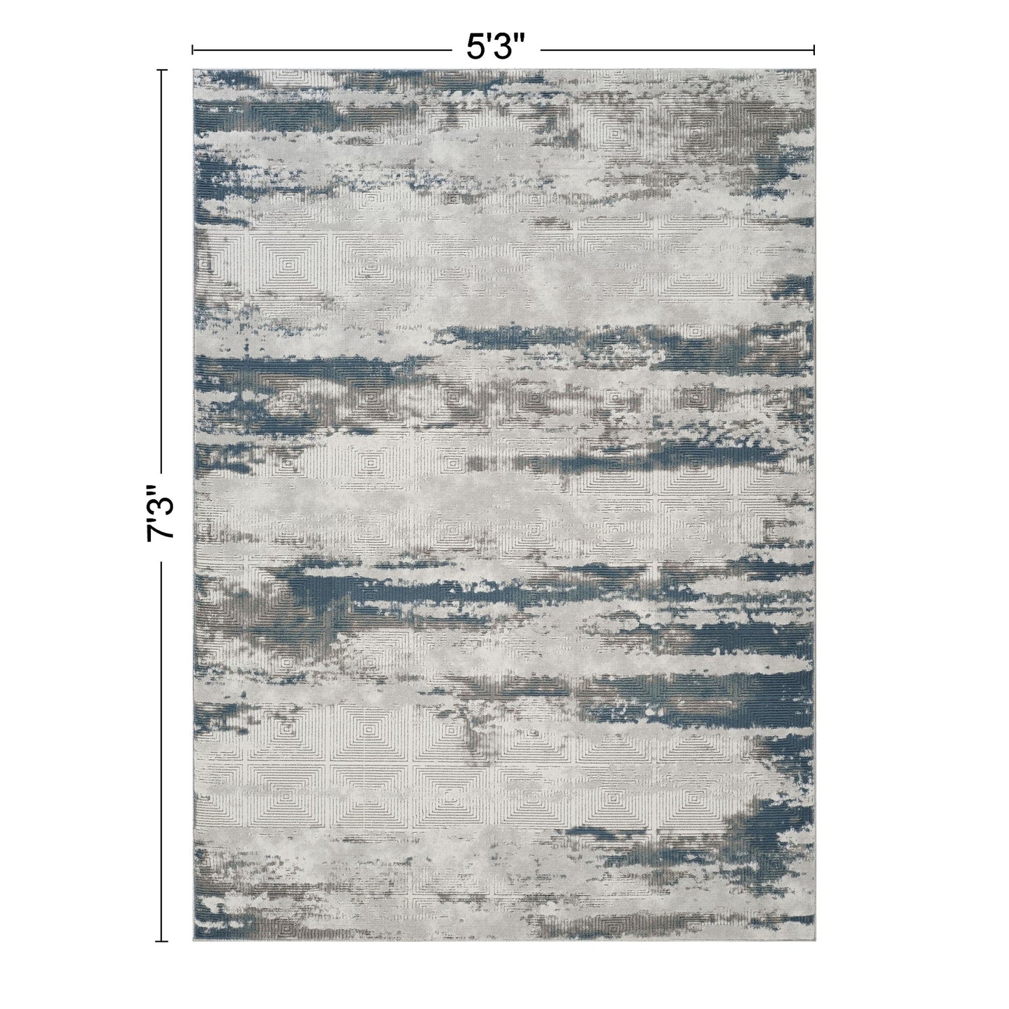 Geometrix - Contemporary Area Rug Icona Home Decor