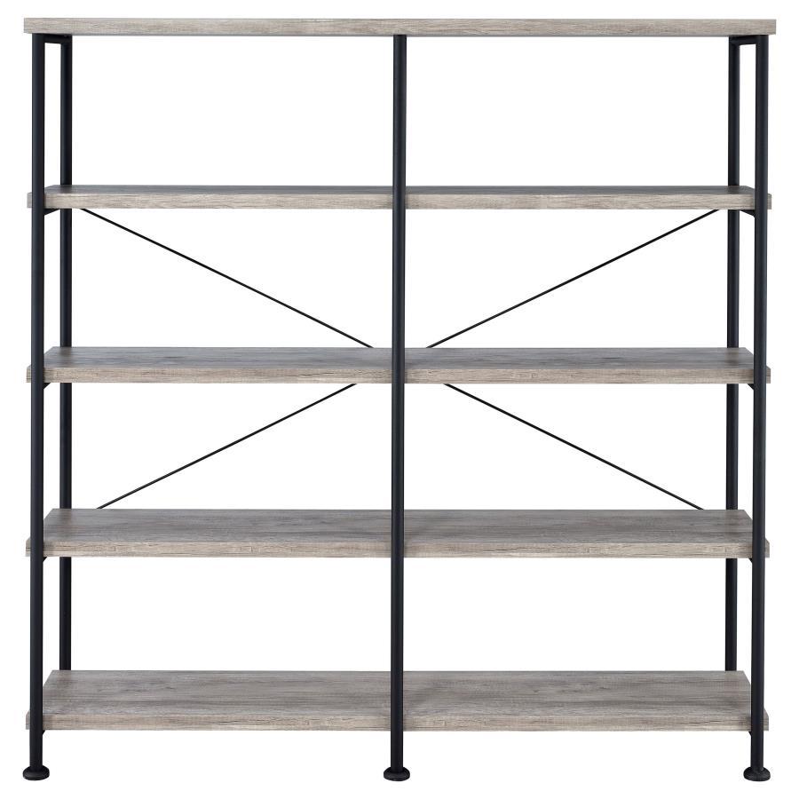 Analiese - 4-Shelf Double Bookshelf CoasterEveryday