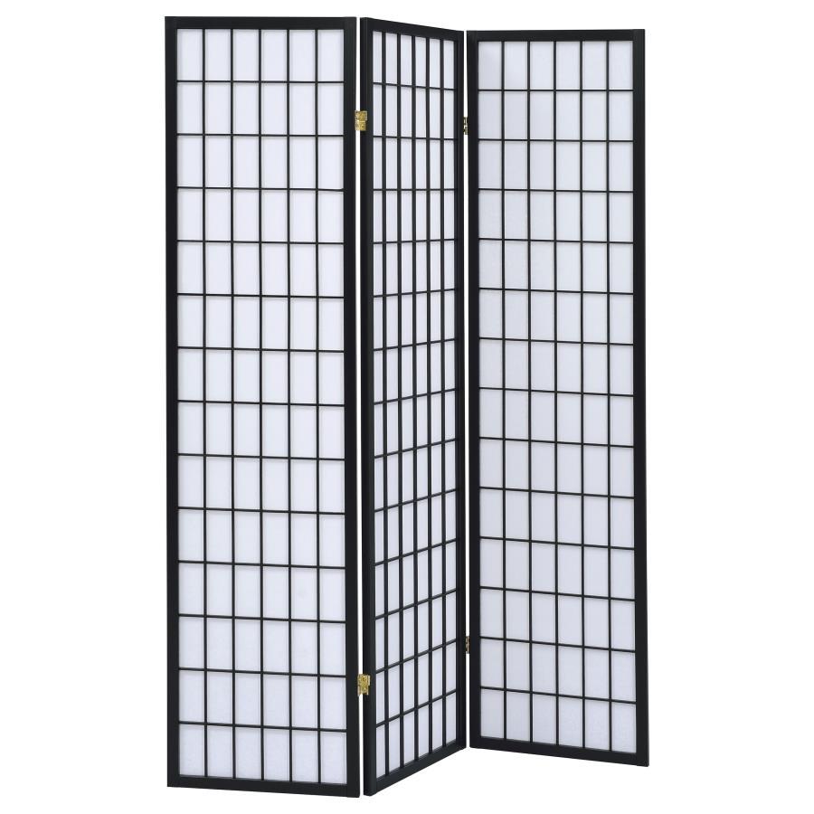 Carrie - 3-Panel Room Divider Folding Shoji Screen CoasterEveryday