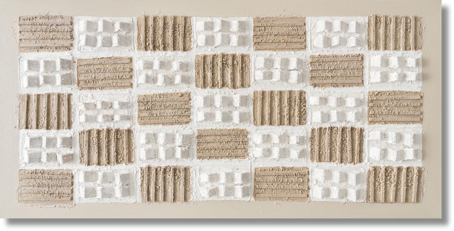 Textured Sandstone Matrix - 28" x 55" Framed Wall Art Classy Art