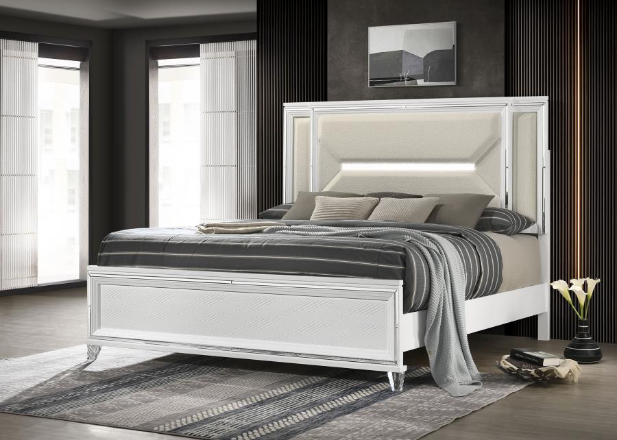 Marmore - Panel Bed LED Headboard Coaster Fine Furniture