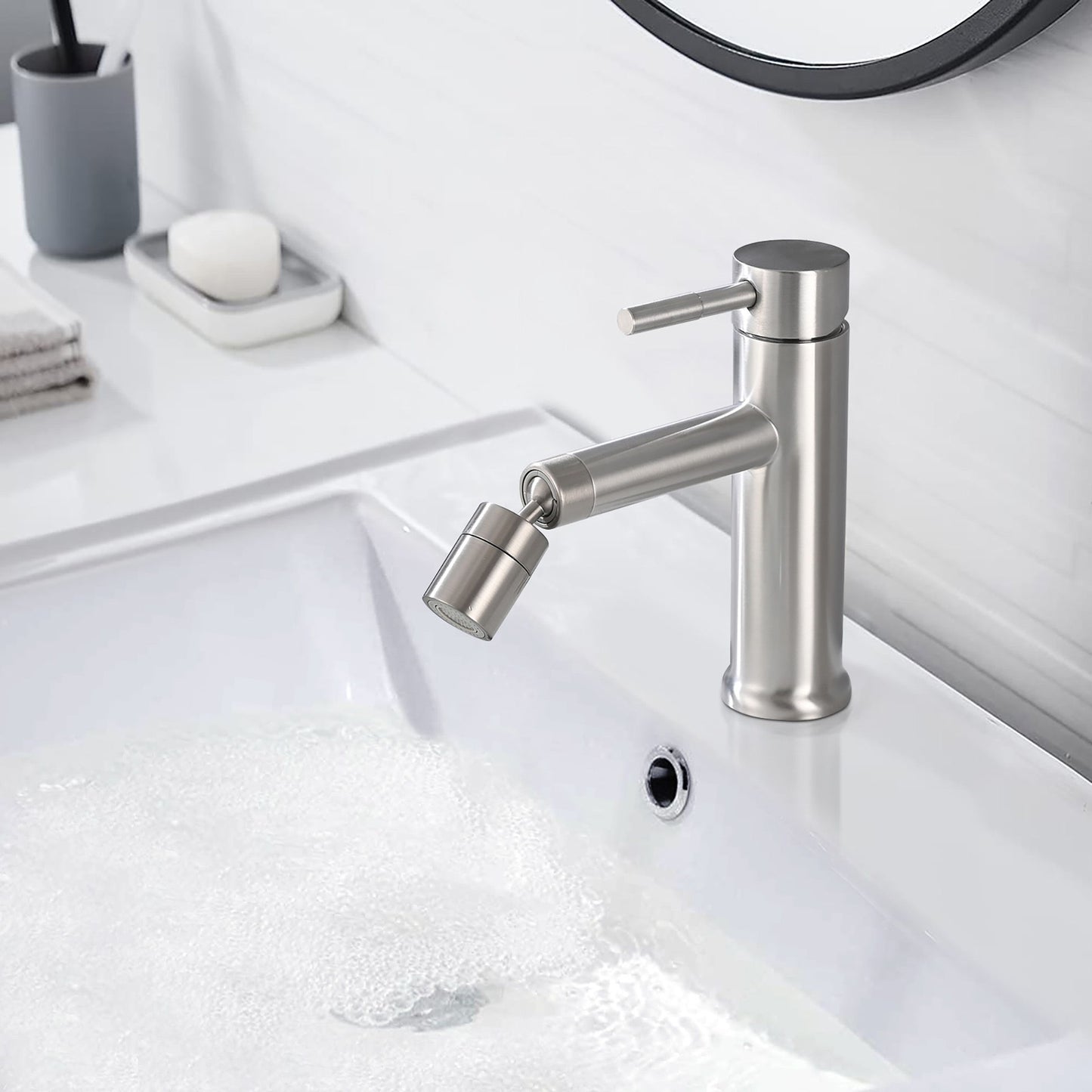 2 Mode Bathroom Faucet With 360 Degree Rotating Aerator For Sink Daily Nest