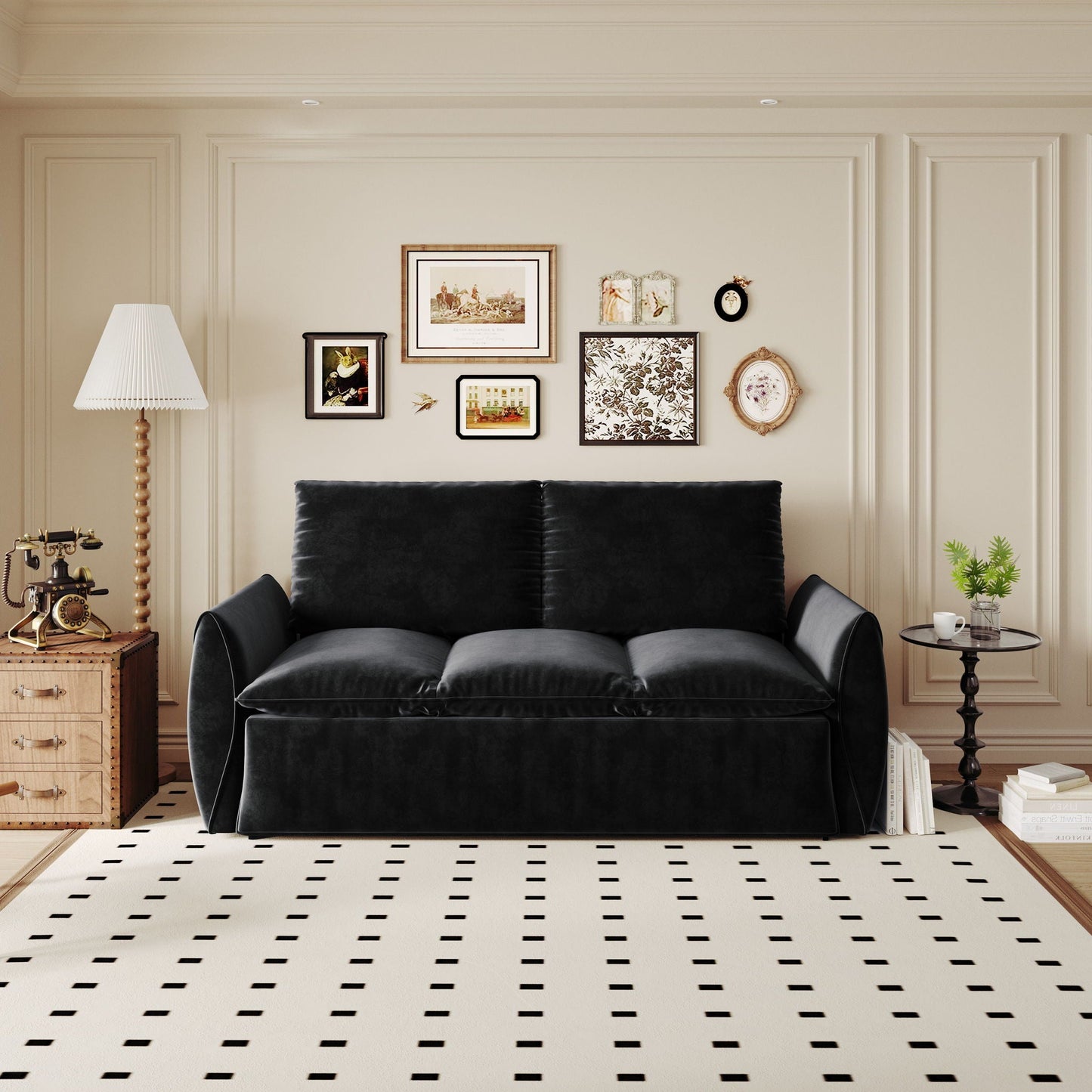 Pull Out Sofa Bed, 3 Seat Convertible Sleeper Sofa With 2 In 1 Pillow And Blanket Set Home Essentials