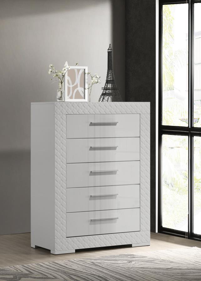 Ives - 5-Drawer Bedroom Chest Coaster Fine Furniture