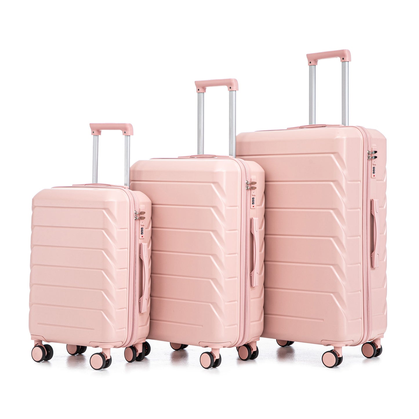 3 Pieces Set 20" / 24" / 28" Spinner Wheel Luggage With Combination Lock Daily Nest