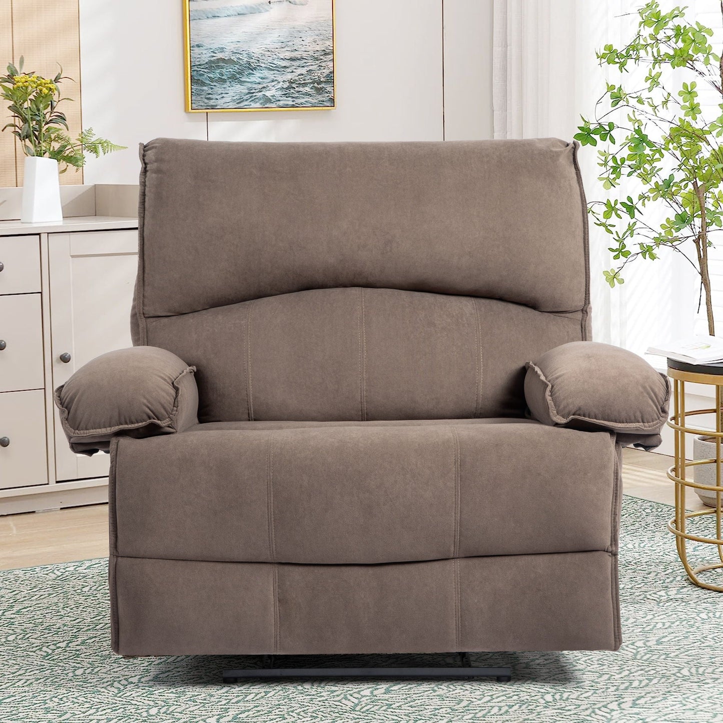 Oversized Manual Recliner Chair Sofa For Living Room Home Essentials