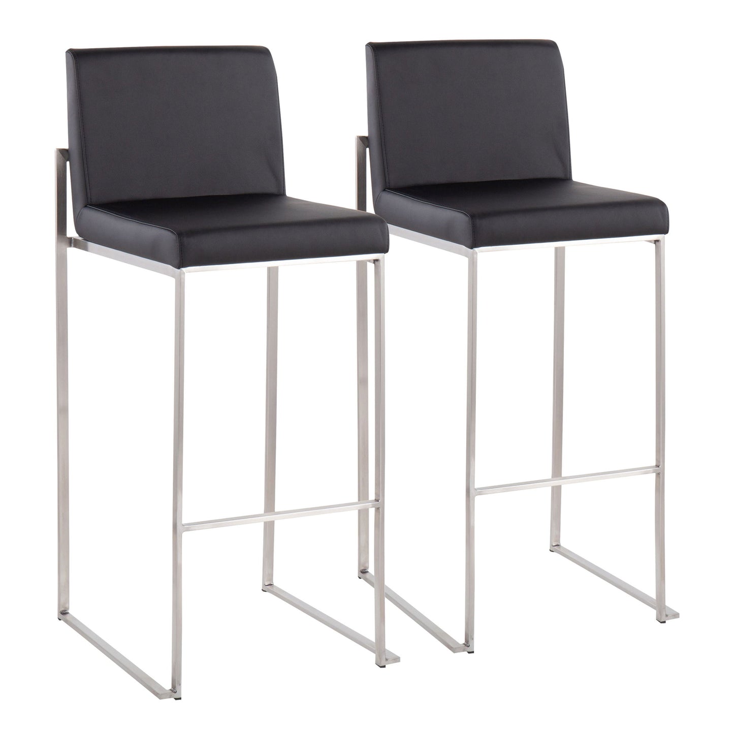 Fuji - Contemporary And Modern Elegance High Back Barstool Lumi Source