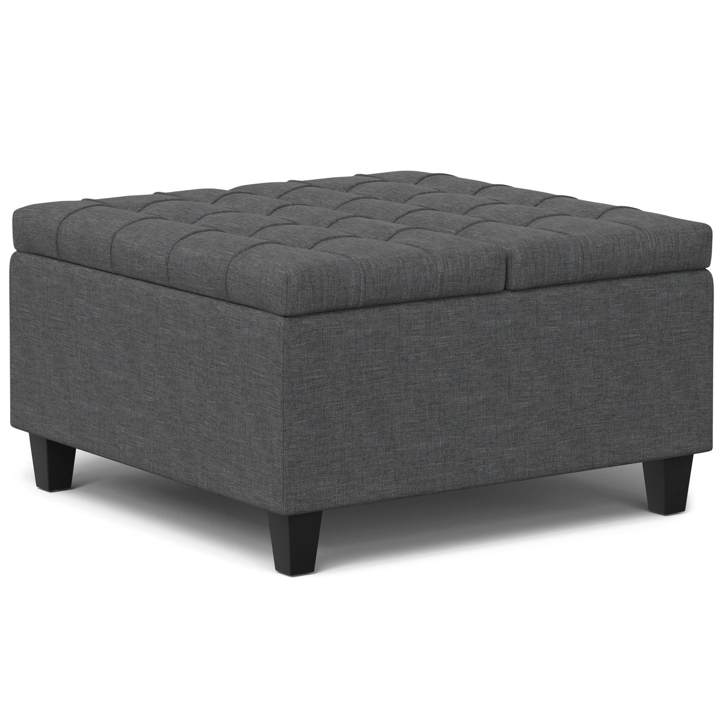 Harrison - Upholstered Coffee Table Storage Ottoman Simpli-Home
