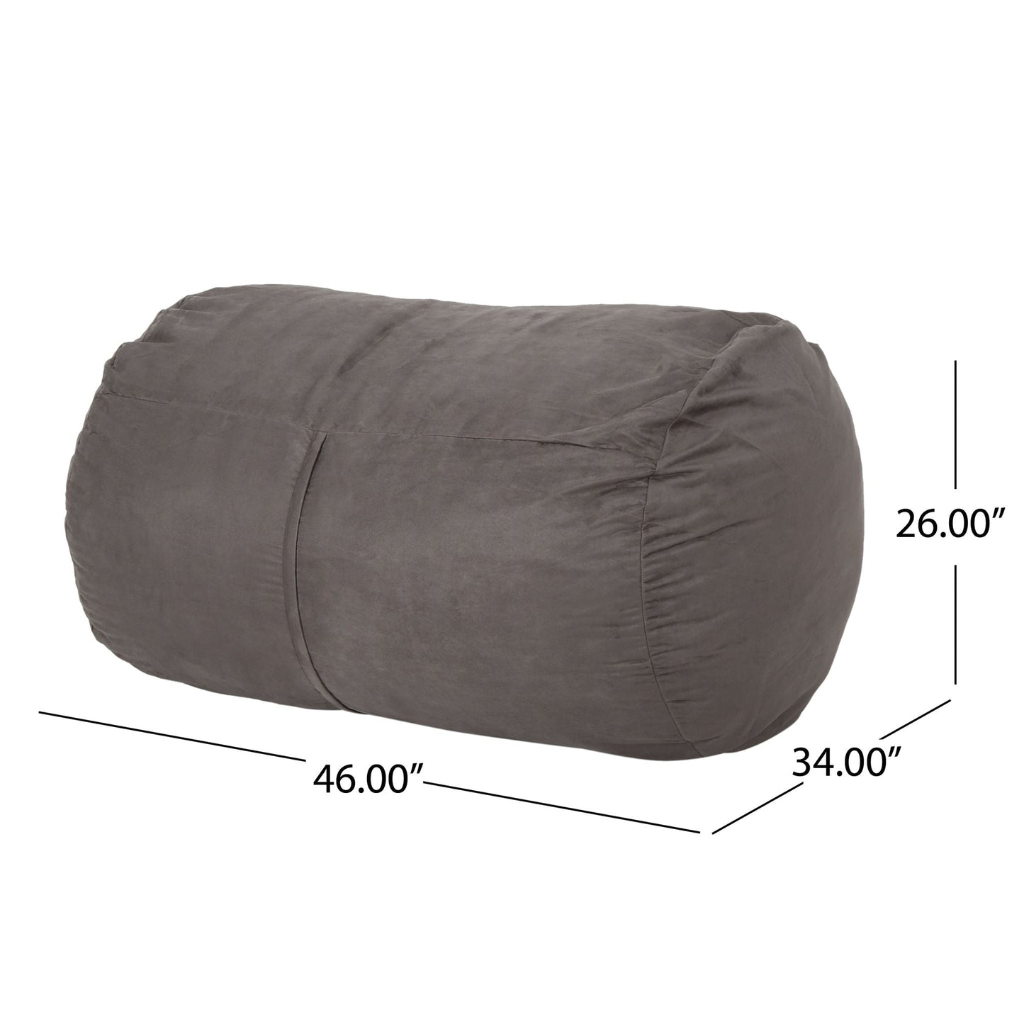 Michael - Modern Cylindrical Suede Bean Bag Chair Home Essentials
