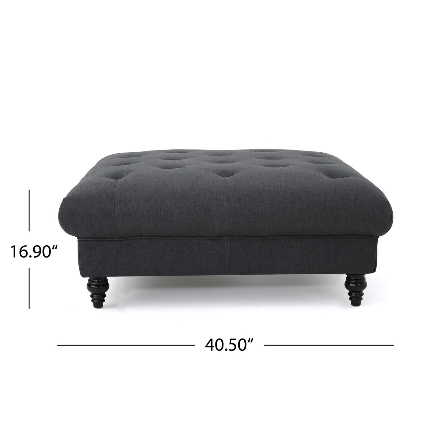 Madrid - Tufted Ottoman Footrest Noble House