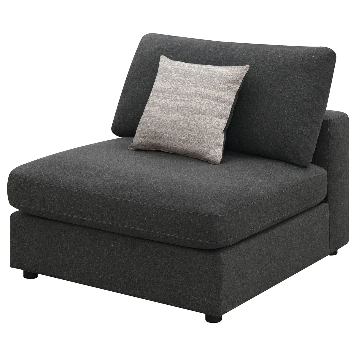Duncan- Armless Chair With Removable Cushions Furniture Max