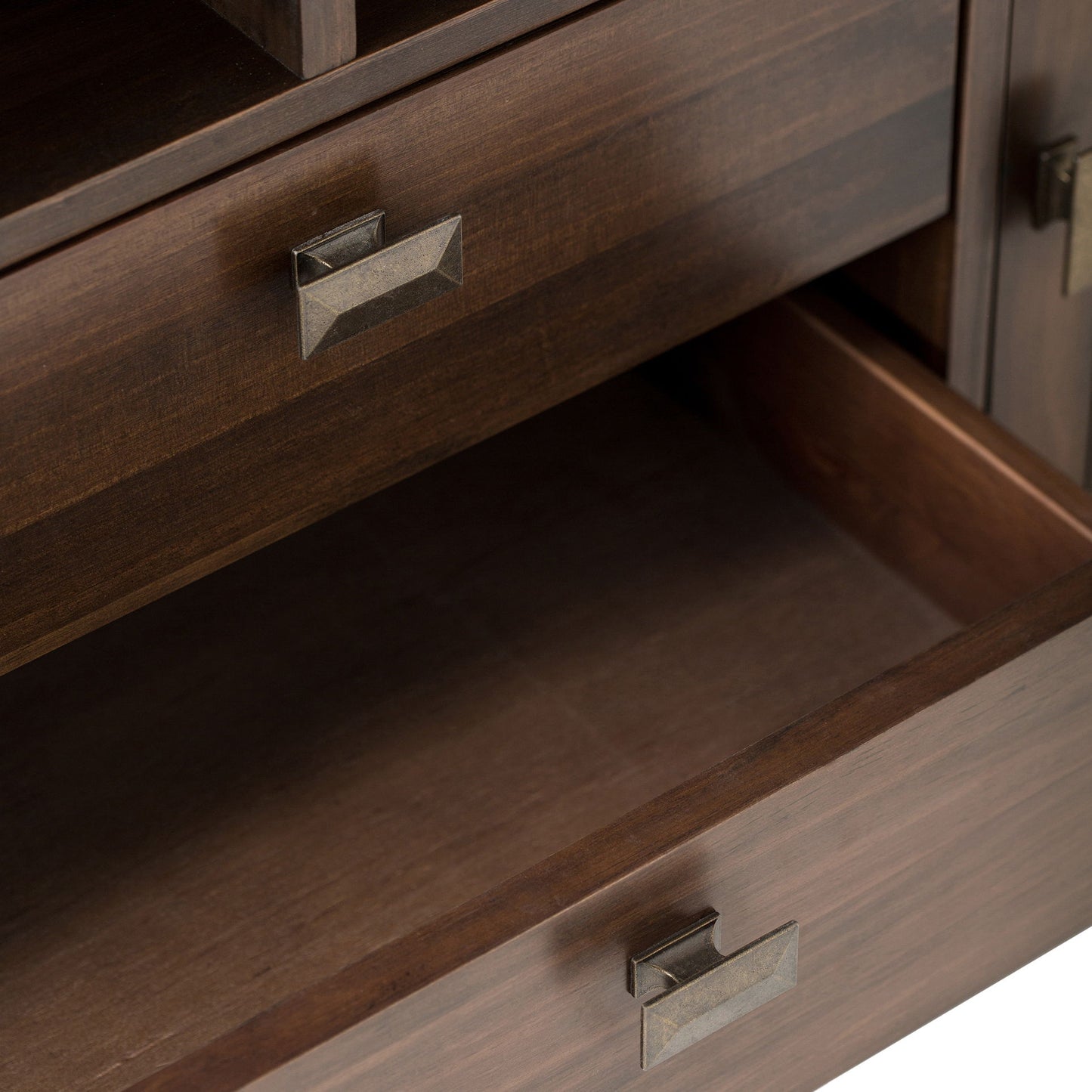 Artisan - TV Media Stand - Natural Aged Brown Simpli-Home