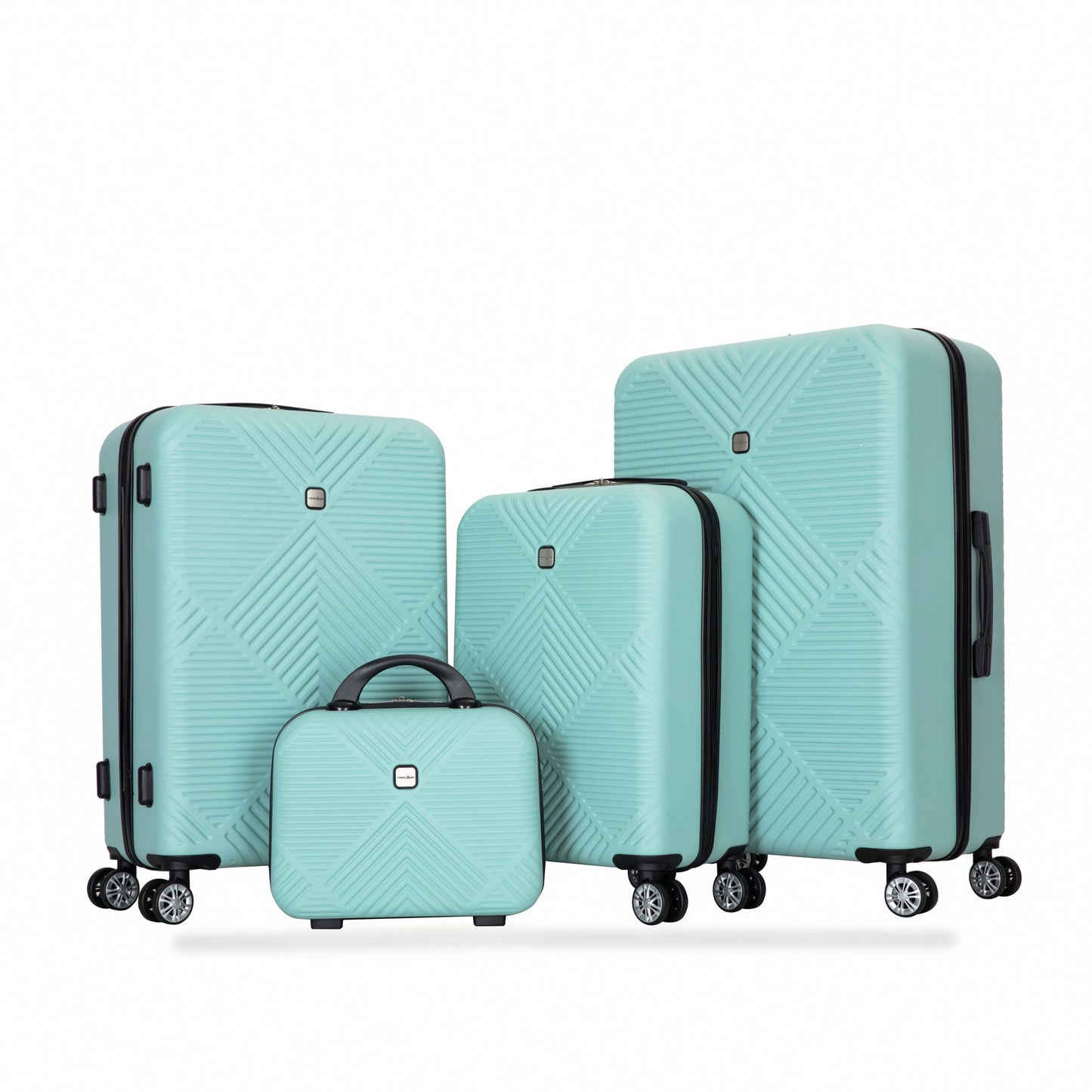 4 Piece Lightweight Suitcase, Makeup Box, Aircraft Wheels Daily Nest
