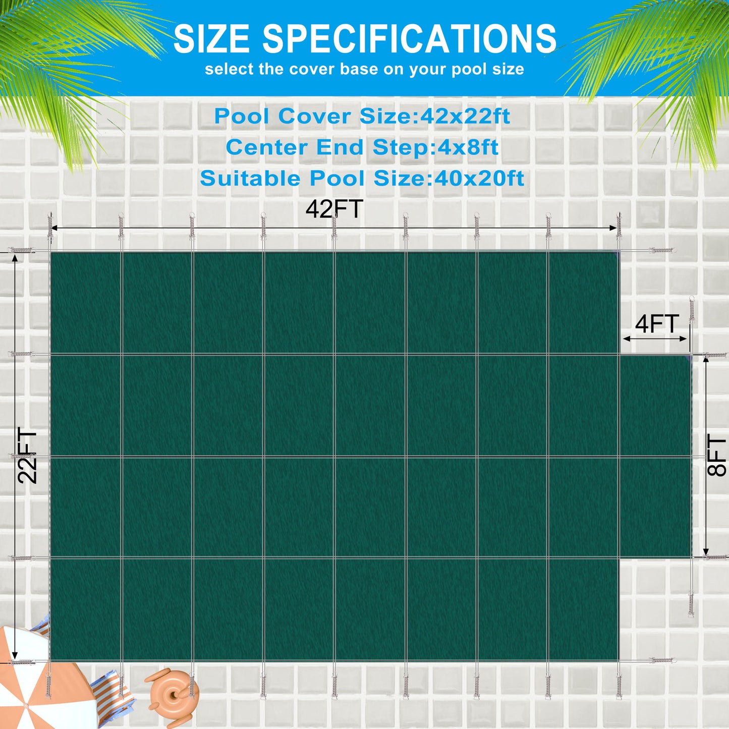 20 X 40 Ft High Strength Pool Safety Cover For Rectangular Inground Winter Swimming Pools Daily Nest