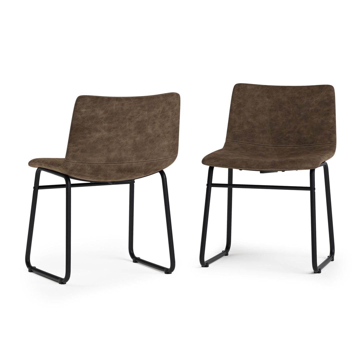 Warner - Dining Chair (Set of 2) - Distressed Brown Simpli-Home