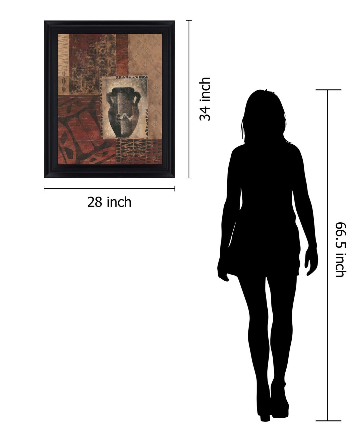 Earthen Echoes - 28" x 34" Framed Wall Art Classy Art