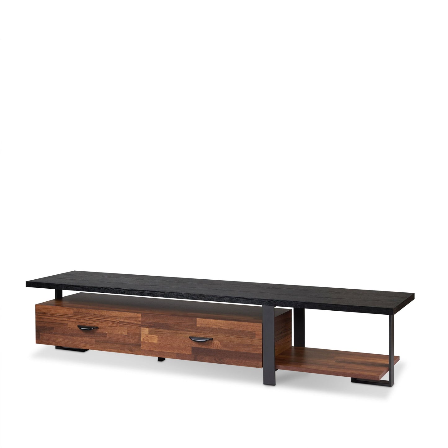 Elling - TV Stand - Walnut / Black Acme