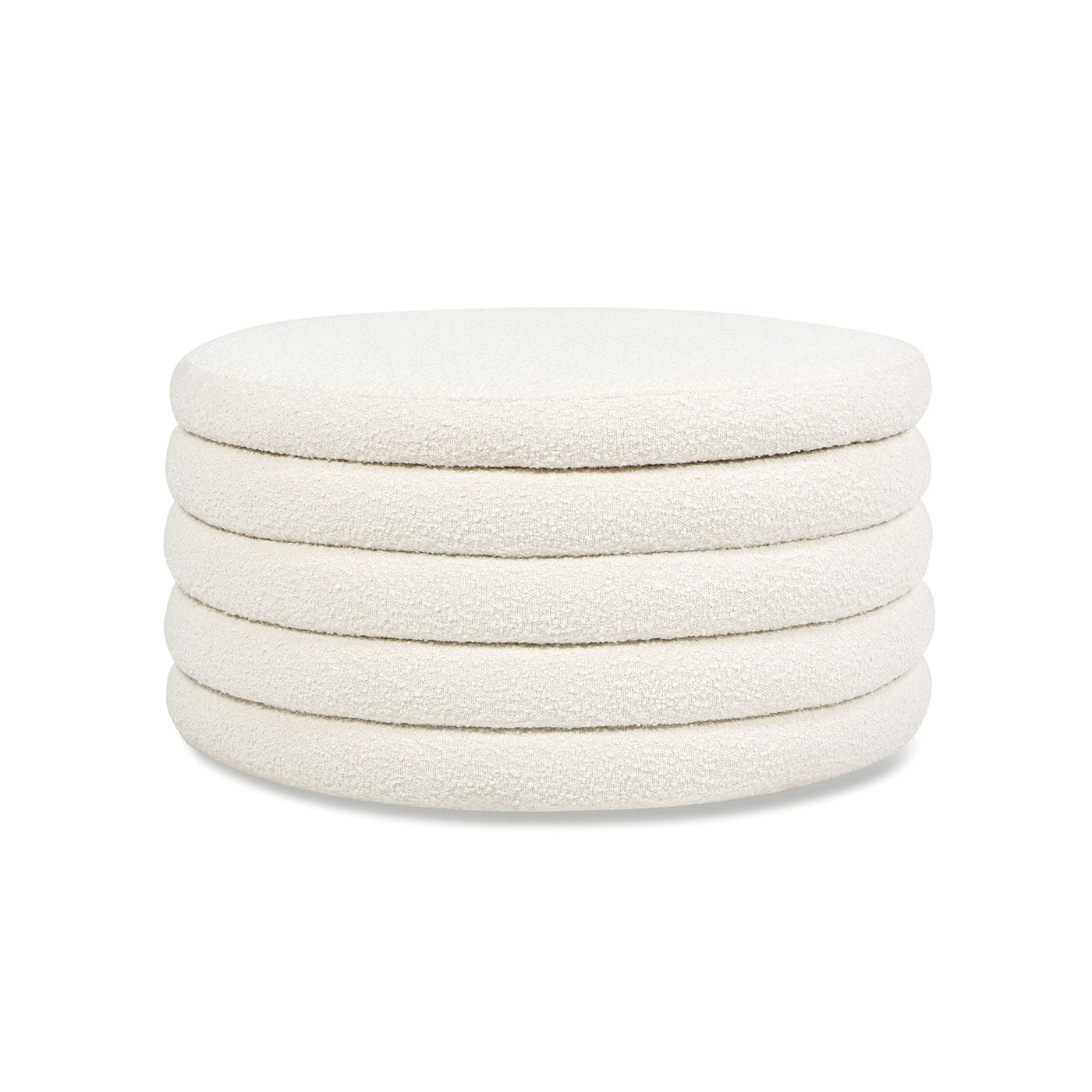 Fuji - Oversized Round Storage Ottoman Jennifer Taylor Home