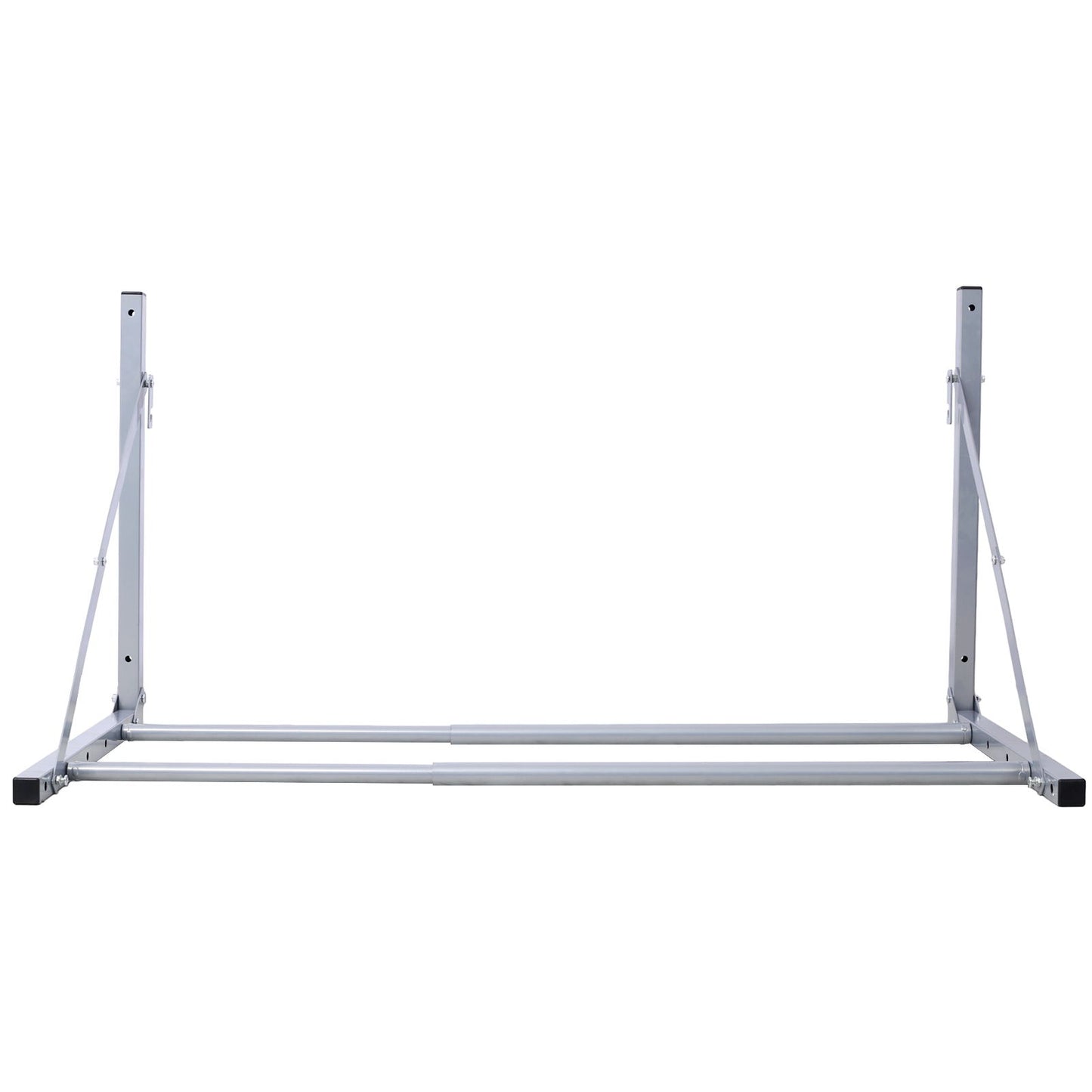 Wall-Mounted Folding Tire Storage, 30.5 To 50.5" Wide, Supports 300 Pounds - Silver Daily Nest