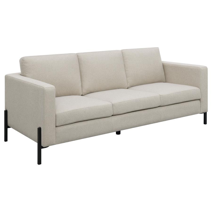 Tilly - Upholstered Track Arm Sofa - Oatmeal Coaster Fine Furniture