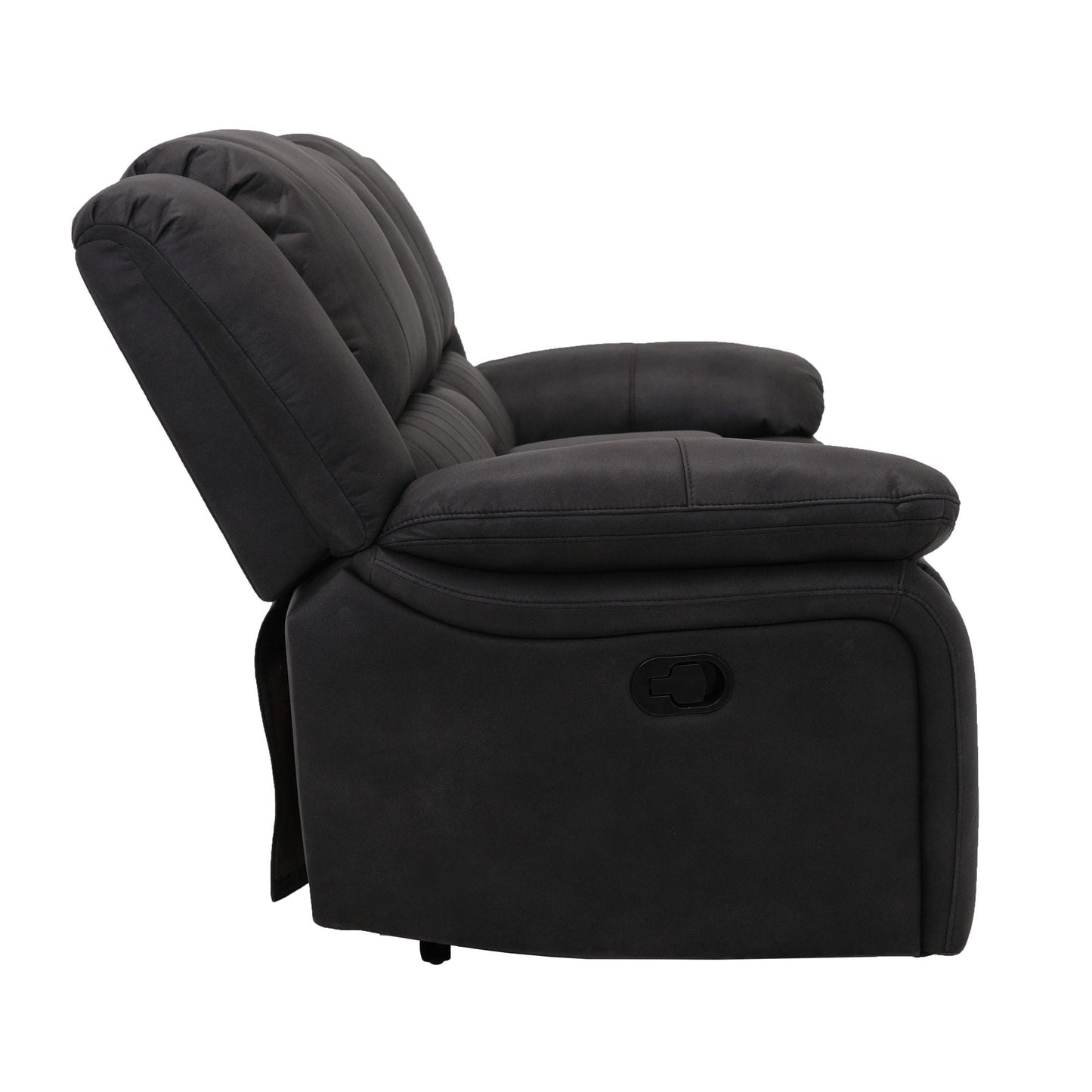 Marshall - Reclining Console Loveseat - Black Emerald Home