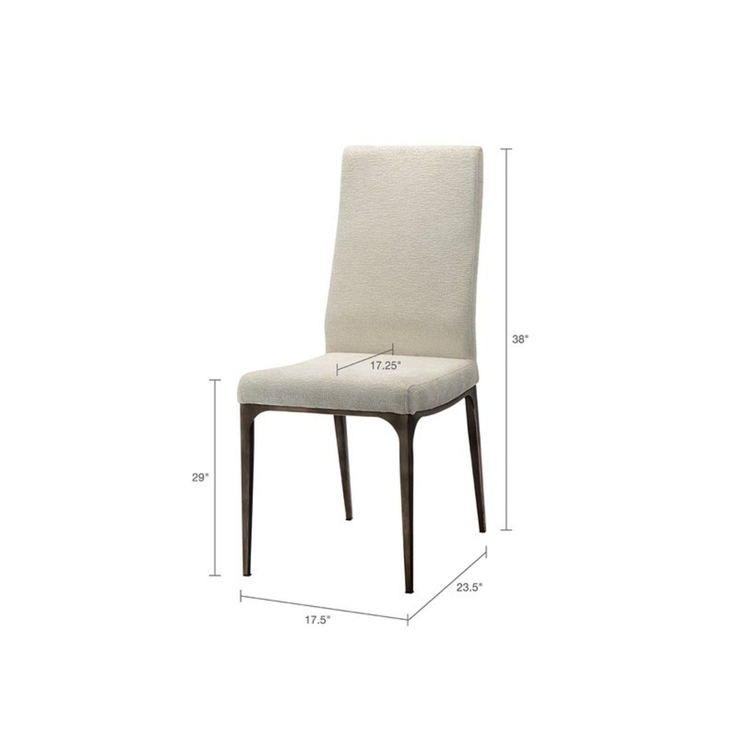 Captiva - Dining Side Chair With Upholstery (Set of 2) - Cream JLA
