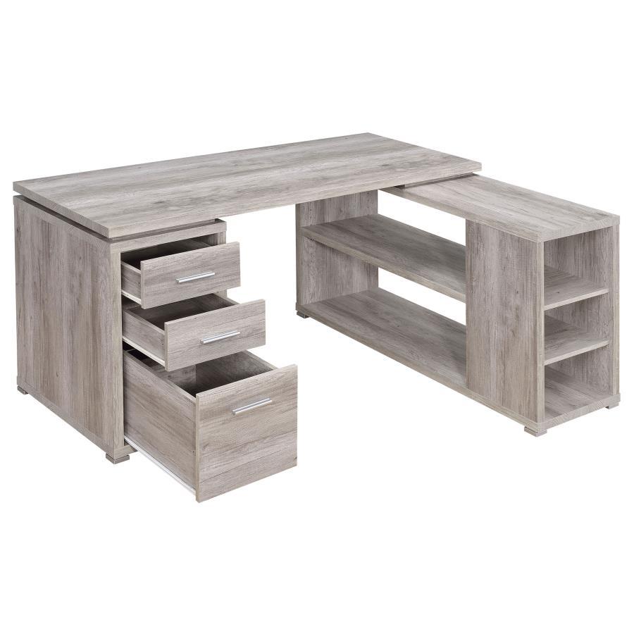 Yvette - 3-Drawer L-Shape Computer Desk CoasterEveryday