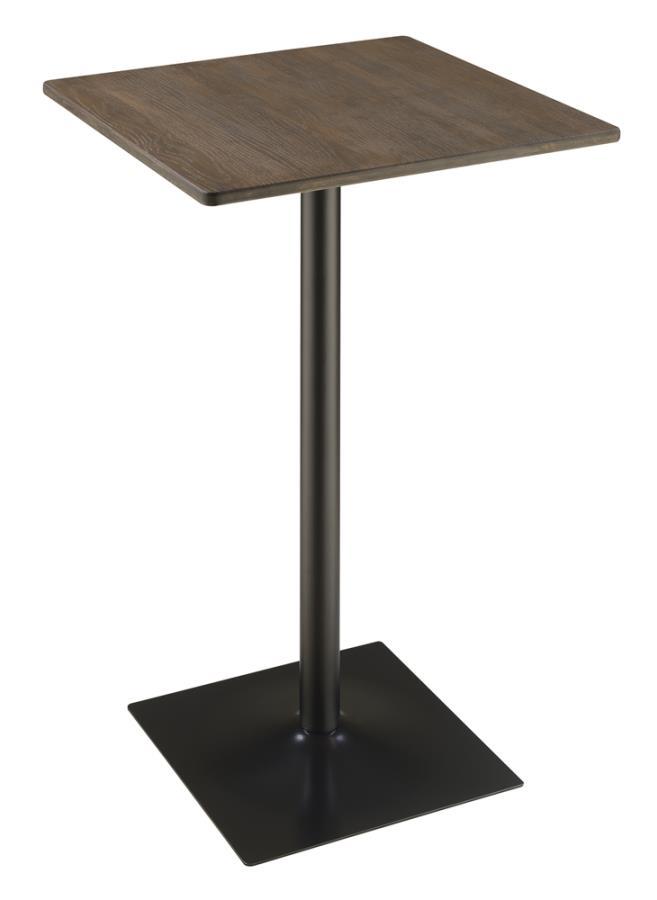 Cavalier - Square Pub Height Bistro Bar Table - Dark Elm CoasterEveryday